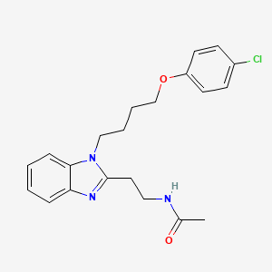 N-(2-{1-[4-(4-chlorophenoxy)butyl]-1H-benzimidazol-2-yl}ethyl)acetamide