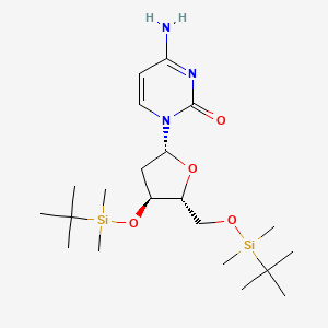 molecular formula C₂₁H₄₁N₃O₄Si₂ B1141747 3',5'-双-O-(叔丁基二甲基甲硅烷基)-脱氧胞苷 CAS No. 51549-29-2