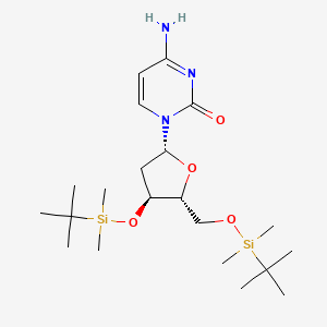 molecular formula C₂₁H₄₁N₃O₄Si₂ B1141747 3',5'-Bis-O-(tert-butyldiméthylsilyl)-désoxycytidine CAS No. 51549-29-2