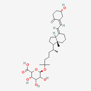 molecular formula C₃₃H₅₂O₈ B1141749 5-Hydroxyvitamin D3 25-glucuronide CAS No. 84344-78-5