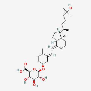 molecular formula C₃₃H₅₂O₈ B1141750 calcidiol 3-O-(beta-D-glucuronide) CAS No. 170512-14-8