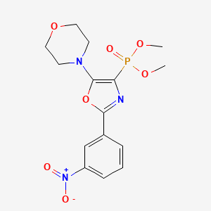 molecular formula C15H18N3O7P B11417531 Dimethyl [5-(morpholin-4-yl)-2-(3-nitrophenyl)-1,3-oxazol-4-yl]phosphonate 