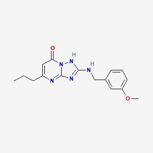 2-[(3-Methoxybenzyl)amino]-5-propyl[1,2,4]triazolo[1,5-a]pyrimidin-7-ol