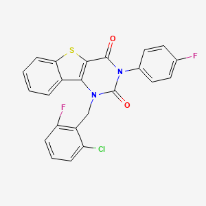 1-(2-chloro-6-fluorobenzyl)-3-(4-fluorophenyl)[1]benzothieno[3,2-d]pyrimidine-2,4(1H,3H)-dione