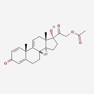 molecular formula C₂₃H₂₈O₅ B1141755 醋酸地尔可替宁 CAS No. 4380-55-6