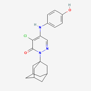 2-(Adamantan-1-YL)-4-chloro-5-[(4-hydroxyphenyl)amino]-2,3-dihydropyridazin-3-one