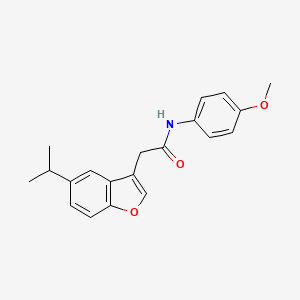 N-(4-methoxyphenyl)-2-[5-(propan-2-yl)-1-benzofuran-3-yl]acetamide