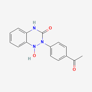 molecular formula C15H13N3O3 B11417619 2-(4-acetylphenyl)-1-hydroxy-4H-1,2,4-benzotriazin-3-one CAS No. 5129-81-7