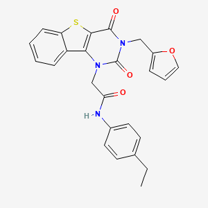 N-(4-ethylphenyl)-2-[3-(2-furylmethyl)-2,4-dioxo-3,4-dihydro[1]benzothieno[3,2-d]pyrimidin-1(2H)-yl]acetamide