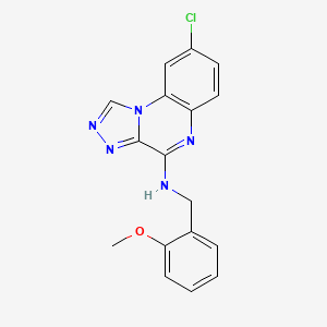 8-Chloro-N-[(2-methoxyphenyl)methyl][1,2,4]triazolo[4,3-a]quinoxalin-4-amine