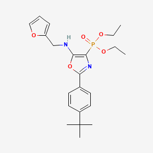 Diethyl [2-(4-tert-butylphenyl)-5-{[(furan-2-YL)methyl]amino}-1,3-oxazol-4-YL]phosphonate