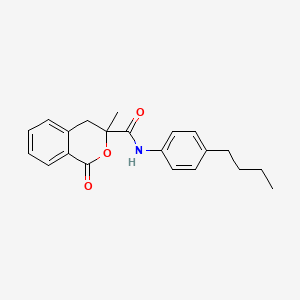 N-(4-butylphenyl)-3-methyl-1-oxo-3,4-dihydro-1H-isochromene-3-carboxamide