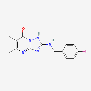 2-[(4-fluorobenzyl)amino]-5,6-dimethyl[1,2,4]triazolo[1,5-a]pyrimidin-7(4H)-one