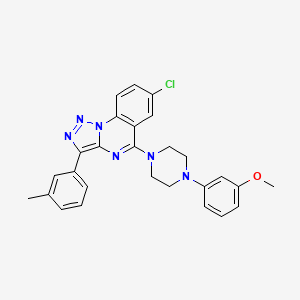 7-Chloro-5-[4-(3-methoxyphenyl)piperazin-1-yl]-3-(3-methylphenyl)[1,2,3]triazolo[1,5-a]quinazoline