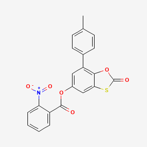 7-(4-Methylphenyl)-2-oxo-1,3-benzoxathiol-5-yl 2-nitrobenzoate