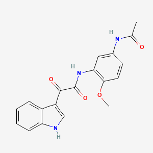 N-(5-acetamido-2-methoxyphenyl)-2-(1H-indol-3-yl)-2-oxoacetamide