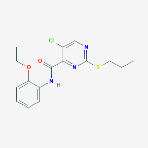 5-chloro-N-(2-ethoxyphenyl)-2-(propylsulfanyl)pyrimidine-4-carboxamide