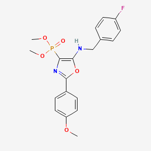 Dimethyl {5-[(4-fluorobenzyl)amino]-2-(4-methoxyphenyl)-1,3-oxazol-4-yl}phosphonate