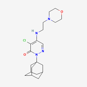 2-(Adamantan-1-YL)-4-chloro-5-{[2-(morpholin-4-YL)ethyl]amino}-2,3-dihydropyridazin-3-one