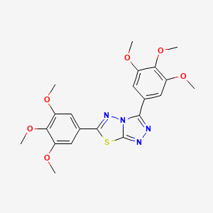 3,6-Bis(3,4,5-trimethoxyphenyl)[1,2,4]triazolo[3,4-b][1,3,4]thiadiazole