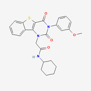 N-cyclohexyl-2-[3-(3-methoxyphenyl)-2,4-dioxo-3,4-dihydro[1]benzothieno[3,2-d]pyrimidin-1(2H)-yl]acetamide