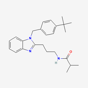 N-{3-[1-(4-tert-butylbenzyl)-1H-benzimidazol-2-yl]propyl}-2-methylpropanamide