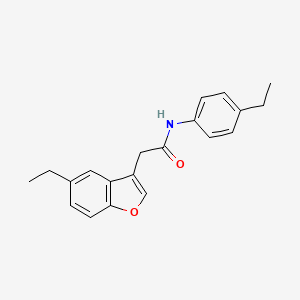 2-(5-ethyl-1-benzofuran-3-yl)-N-(4-ethylphenyl)acetamide