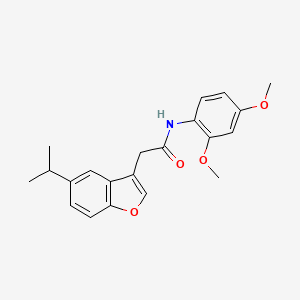 N-(2,4-dimethoxyphenyl)-2-[5-(propan-2-yl)-1-benzofuran-3-yl]acetamide