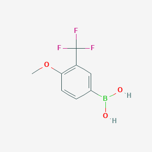 molecular formula C8H8BF3O3 B114179 (4-甲氧基-3-(三氟甲基)苯基)硼酸 CAS No. 149507-36-8