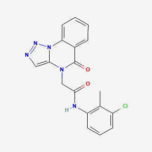 N-(3-chloro-2-methylphenyl)-2-(5-oxo[1,2,3]triazolo[1,5-a]quinazolin-4(5H)-yl)acetamide