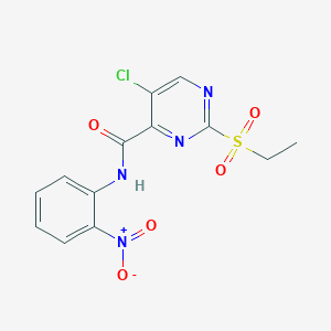 5-chloro-2-(ethylsulfonyl)-N-(2-nitrophenyl)pyrimidine-4-carboxamide