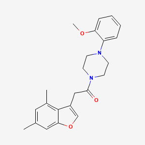 1-[(4,6-Dimethyl-1-benzofuran-3-yl)acetyl]-4-(2-methoxyphenyl)piperazine