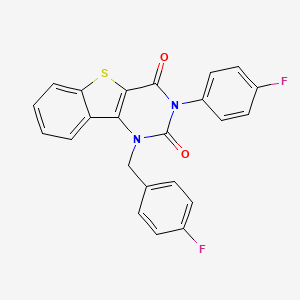 1-(4-fluorobenzyl)-3-(4-fluorophenyl)[1]benzothieno[3,2-d]pyrimidine-2,4(1H,3H)-dione