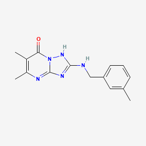 5,6-dimethyl-2-[(3-methylbenzyl)amino][1,2,4]triazolo[1,5-a]pyrimidin-7(4H)-one