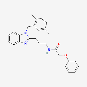 N-{3-[1-(2,5-dimethylbenzyl)-1H-benzimidazol-2-yl]propyl}-2-phenoxyacetamide