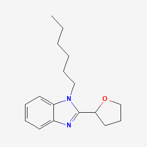 molecular formula C17H24N2O B11417995 1-hexyl-2-(tetrahydrofuran-2-yl)-1H-benzimidazole 