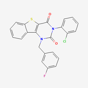 3-(2-chlorophenyl)-1-(3-fluorobenzyl)[1]benzothieno[3,2-d]pyrimidine-2,4(1H,3H)-dione