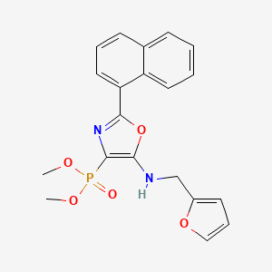 Dimethyl (5-{[(furan-2-YL)methyl]amino}-2-(naphthalen-1-YL)-1,3-oxazol-4-YL)phosphonate