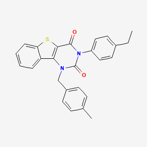 3-(4-ethylphenyl)-1-(4-methylbenzyl)[1]benzothieno[3,2-d]pyrimidine-2,4(1H,3H)-dione