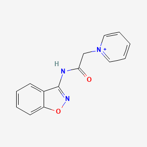 1-[2-(1,2-Benzoxazol-3-ylamino)-2-oxoethyl]pyridinium