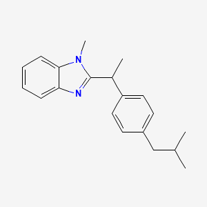 1-methyl-2-{1-[4-(2-methylpropyl)phenyl]ethyl}-1H-1,3-benzodiazole