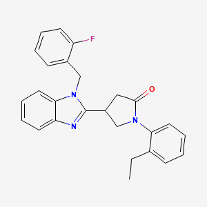 1-(2-ethylphenyl)-4-[1-(2-fluorobenzyl)-1H-benzimidazol-2-yl]pyrrolidin-2-one