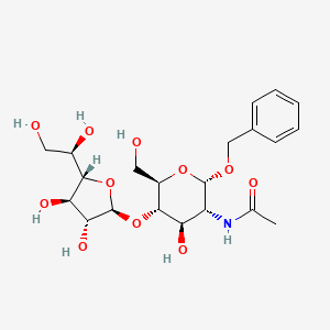 molecular formula C₂₁H₃₁NO₁₁ B1141814 N-[(2S,3R,4R,5S,6R)-5-[(2S,3R,4R,5S)-5-[(1R)-1,2-dihydroxyethyl]-3,4-dihydroxyoxolan-2-yl]oxy-4-hydroxy-6-(hydroxymethyl)-2-phenylmethoxyoxan-3-yl]acetamide CAS No. 174866-45-6