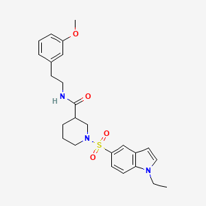 1-[(1-ethyl-1H-indol-5-yl)sulfonyl]-N-[2-(3-methoxyphenyl)ethyl]piperidine-3-carboxamide