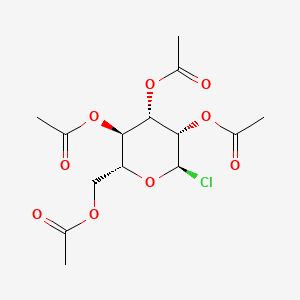 molecular formula C₁₄H₁₉ClO₉ B1141824 乙酰氯-α-D-甘露糖 CAS No. 14257-40-0