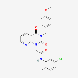 molecular formula C24H21ClN4O4 B11418249 N-(5-chloro-2-methylphenyl)-2-{3-[(4-methoxyphenyl)methyl]-2,4-dioxo-1H,2H,3H,4H-pyrido[2,3-d]pyrimidin-1-yl}acetamide 