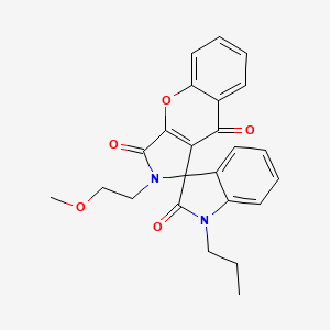 2-(2-methoxyethyl)-1'-propyl-2H-spiro[chromeno[2,3-c]pyrrole-1,3'-indole]-2',3,9(1'H)-trione