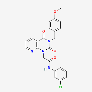 N-(3-chlorophenyl)-2-{3-[(4-methoxyphenyl)methyl]-2,4-dioxo-1H,2H,3H,4H-pyrido[2,3-d]pyrimidin-1-yl}acetamide