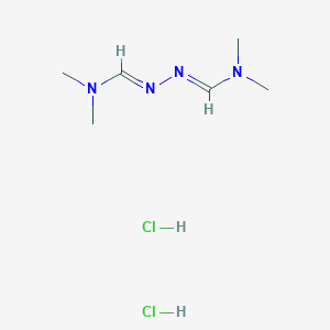 molecular formula C₆H₁₆Cl₂N₄ B1141840 N'-((Dimethylamino)methylene)-N,N-dimethylformohydrazonamide dihydrochloride CAS No. 868670-46-6