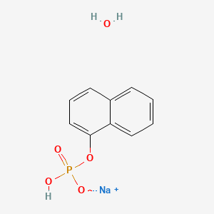 molecular formula C₁₀H₁₀NaO₅P B1141841 1-Naphthyl phosphate monosodium salt monohydrate CAS No. 81012-89-7